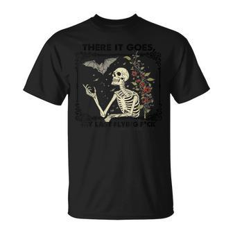 There It Goes My Last Flying F Skeletons Halloween T-Shirt - Thegiftio UK