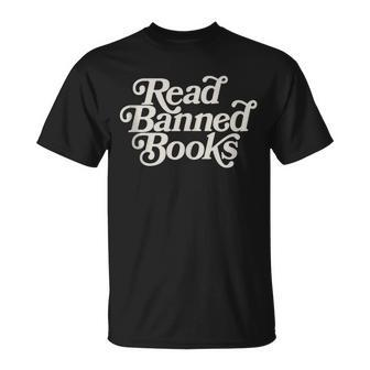Read Banned Books Stop Book Banning Protect Libraries Unisex T-Shirt | Mazezy