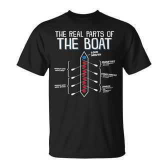 The Real Parts Of The Boat Rowing T T-Shirt | Mazezy