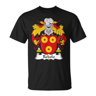 Rebolo Coat Of Arms Family Crest T-Shirt | Mazezy