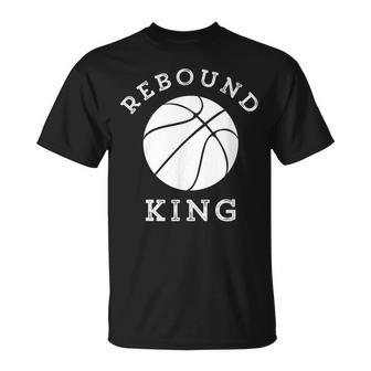 Rebound King Motivational Basketball Team Player Unisex T-Shirt | Mazezy