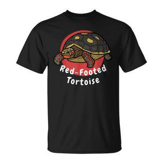 Red-Footed Tortoise Pet Tortoise T-Shirt | Mazezy