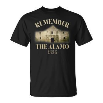 Remember The Alamo Souvenir History Alamo T-Shirt | Mazezy
