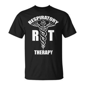 Respiratory Therapy Rt Therapist Rt Caduceus Medical Symbol T-Shirt | Mazezy