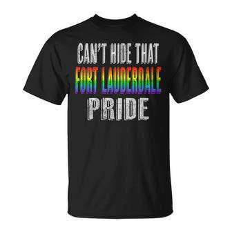 Retro 70S 80S Cant Hide That Fort Lauderdale Gay Pride Unisex T-Shirt | Mazezy