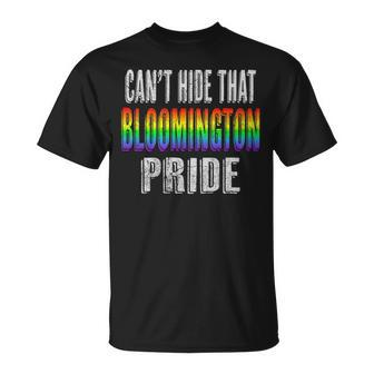 Retro 70S 80S Style Cant Hide That Bloomington Gay Pride Unisex T-Shirt | Mazezy