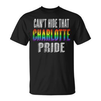 Retro 70S 80S Style Cant Hide That Charlotte Gay Pride Unisex T-Shirt | Mazezy