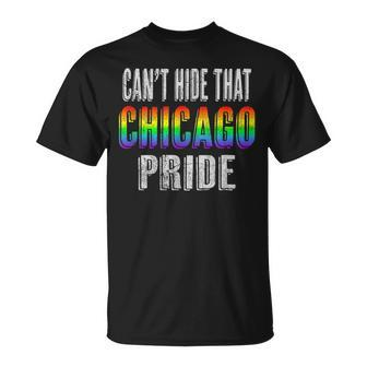 Retro 70S 80S Style Cant Hide That Chicago Gay Pride Unisex T-Shirt | Mazezy