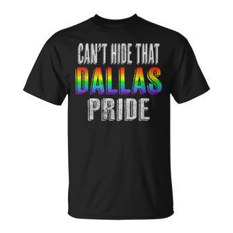 Retro 70S 80S Style Cant Hide That Dallas Gay Pride Unisex T-Shirt | Mazezy DE