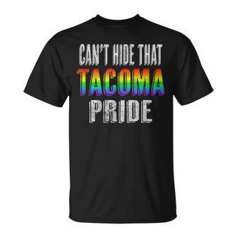 Retro 70S 80S Style Cant Hide That Tacoma Gay Pride Unisex T-Shirt | Mazezy