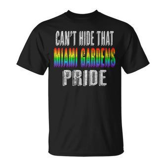 Retro 70S Style Cant Hide That Miami Gardens Gay Pride Unisex T-Shirt | Mazezy