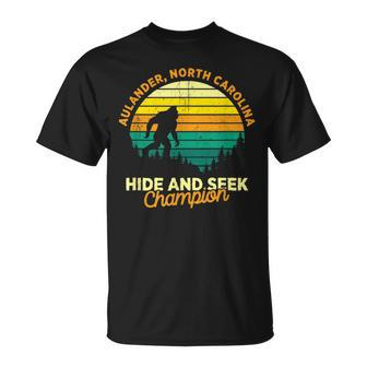 Retro Aulander North Carolina Big Foot Souvenir T-Shirt | Mazezy