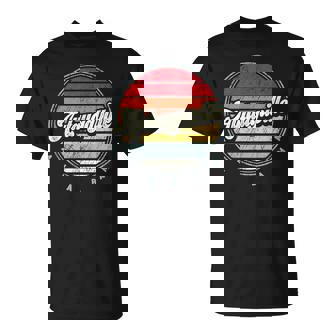 Retro Autaugaville Home State Cool 70S Style Sunset T-Shirt | Mazezy