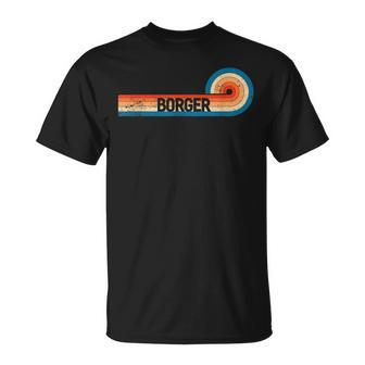 Retro Borger Vintage City Borger T-Shirt | Mazezy