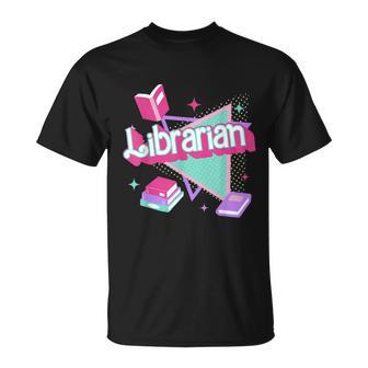 Retro Librarian 90S Library Staff Back To School Reading T-Shirt - Monsterry