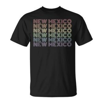 Retro New Mexico Gay Pride Lgbt Us State Unisex T-Shirt | Mazezy