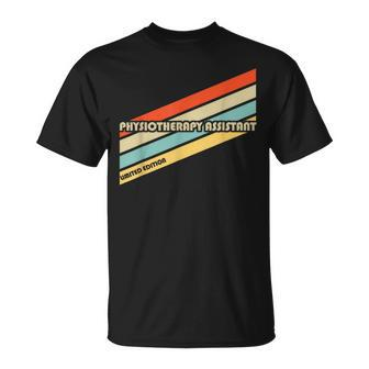 Retro Physiotherapy Assistant Limited Edition Job Title T-Shirt | Mazezy