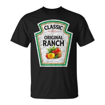 Retro Ranch Sauce Green Salad Dressing Halloween Costume T-Shirt - Monsterry