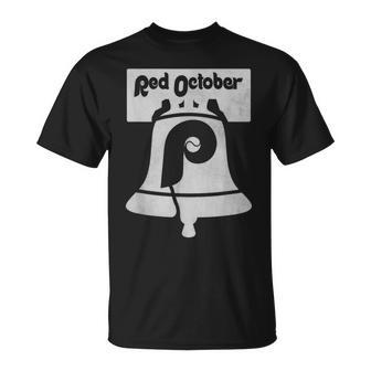 Retro Red October Philly Philadelphia Vintage Ring The Bell T-Shirt | Mazezy