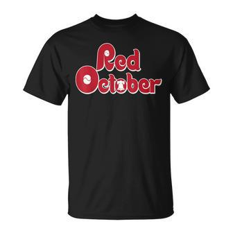 Retro Red October Philly Philadelphia Vintage T-Shirt