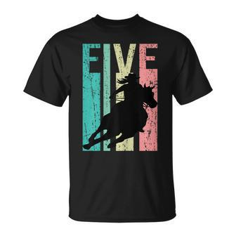 Retro Rodeo 5Th Birthday Horse Lover Cowgirl Country 5 Unisex T-Shirt | Mazezy
