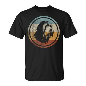 Retro Style Bearded Collie Dog Unisex T-Shirt | Mazezy