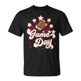 Retro Touchdown Season Football Game Day And Football Star T-Shirt