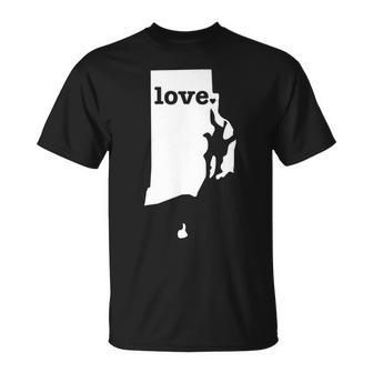 Rhode Island Love - Hometown State Pride Unisex T-Shirt | Mazezy