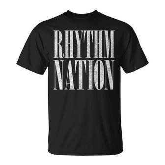 Rhythm Vintage Nation 80S Aesthetic Typography T-Shirt - Seseable