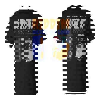 Riddim Never Too Loud Dubstep Skeleton T-Shirt | Mazezy