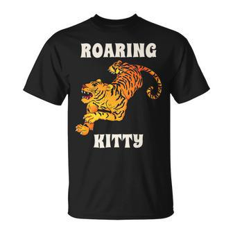 Roaring Kitty Dfv I Like The Stock To The Moon Unisex T-Shirt - Monsterry CA