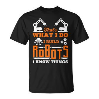 Robotics T I Build Robots For Nerds And Geeks T-Shirt | Mazezy