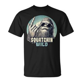Rock On Bigfoot Sasquatch Rock On T-Shirt | Mazezy