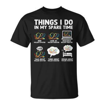 Roller Coaster Things I Do In My Spare Time Roller Coaster T-Shirt - Thegiftio UK