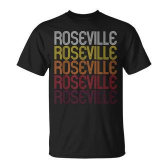 Roseville Ca Vintage Style California T-Shirt | Mazezy
