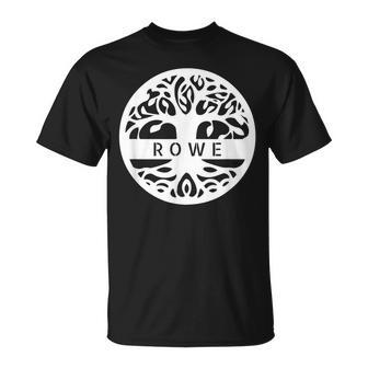 Rowe Personalized Irish Name Celtic Tree Of Life Unisex T-Shirt - Seseable