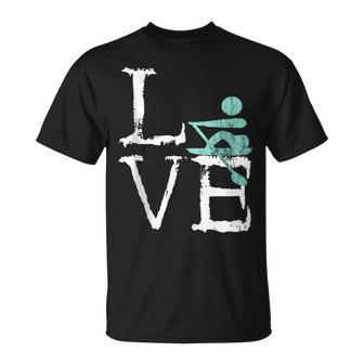 Rower Love Rowing Teams Coxswains Paddlers Crew Scull T-Shirt | Mazezy