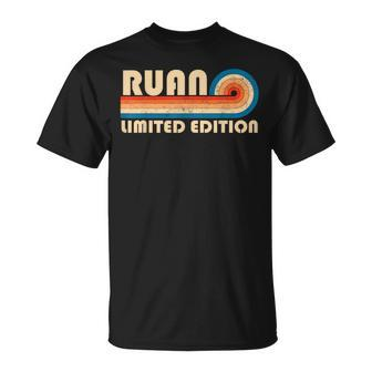 Ruan Surname Retro Vintage 80S 90S Birthday Reunion T-Shirt | Mazezy