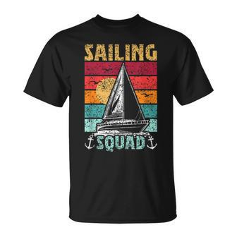 Sailing Squad Captain Sailboat Sailor Sail T-Shirt - Thegiftio UK