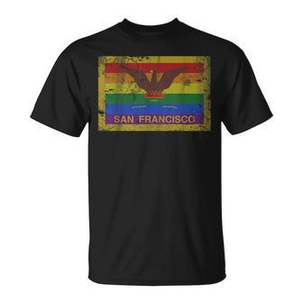 San Francisco California Lgbt Gay Pride Flag Unisex T-Shirt | Mazezy