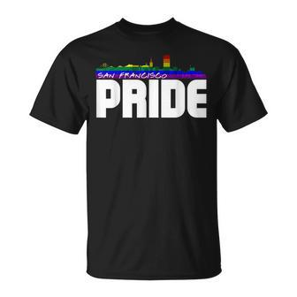San Francisco Skyline Lgbt Pride Unisex T-Shirt | Mazezy