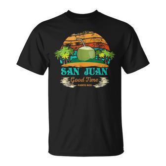 San Juan Puerto Rico Souvenir Vintage T T-Shirt | Mazezy