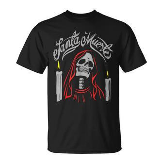 Santa Muerte Mexican Skeleton Gothic Halloween Women Men  Unisex T-Shirt