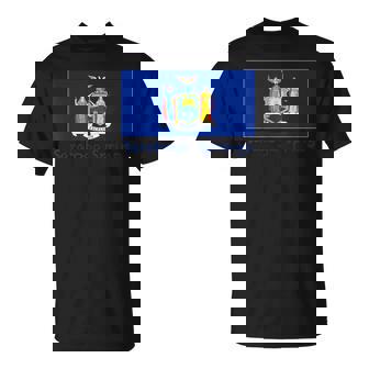 Saratoga Springs New York Usa Flag Souvenir T-Shirt | Mazezy