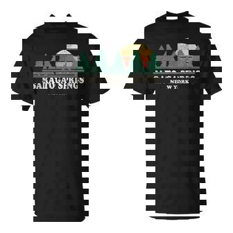 Saratoga Springs Ny Vintage Throwback Retro 70S T-Shirt | Mazezy