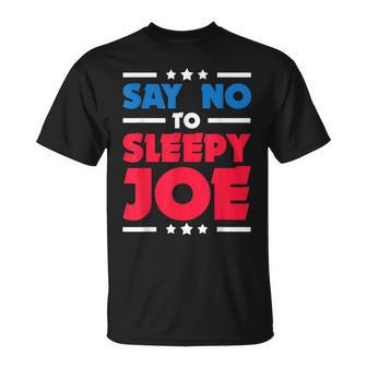 Say No To Sleepy Joe 2020 Election Trump Republican T-Shirt | Mazezy UK