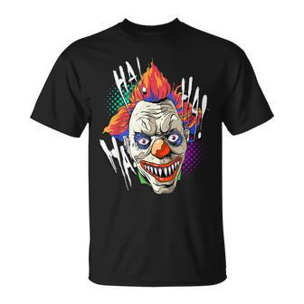 Scary Creepy Clown Laugh Horror Halloween Kids Men Costume Halloween T-Shirt
