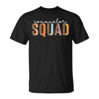 School Counselor Squad Guidance Counselor Counseling Team Unisex T-Shirt | Mazezy