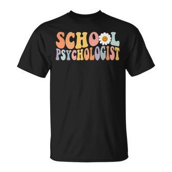 School Psychologist Groovy Retro Psychology Teacher Psych T-shirt - Thegiftio UK