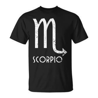 Scorpio Zodiac Sign October November Birthday T-Shirt | Mazezy UK